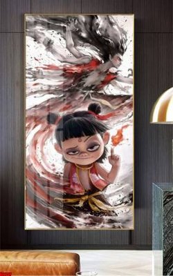 File in lụa File in tranh natra ma đồng giáng thế NA1147 (hoa văn) File in tranh natra ma đồng giáng thế NA1147