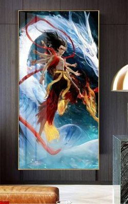 Tải file File in tranh natra ma đồng giáng thế NA1155 (PSD) cho in tranh kính