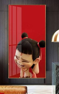 File gốc File in tranh natra ma đồng giáng thế NA1184 (in lụa) tranh mã đáo