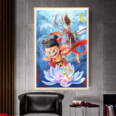 File gốc File in tranh natra ma đồng giáng thế NA528 (in tráng gương) hiện đại