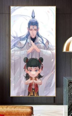 File gốc File in tranh natra ma đồng giáng thế NA557 (in lụa) trang trí tường