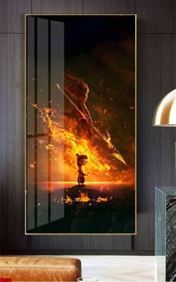 File tranh trang trí File in tranh natra ma đồng giáng thế NA558 (file gốc)