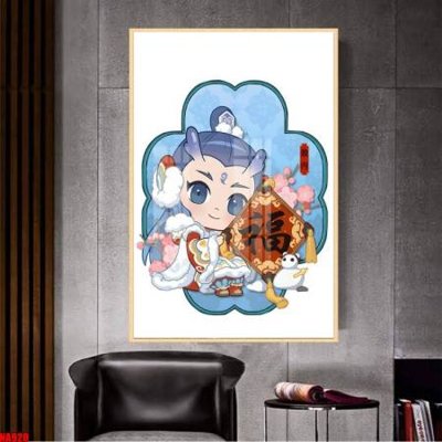 Ảnh gốc File in tranh natra ma đồng giáng thế NA920 (nét căng) in mica