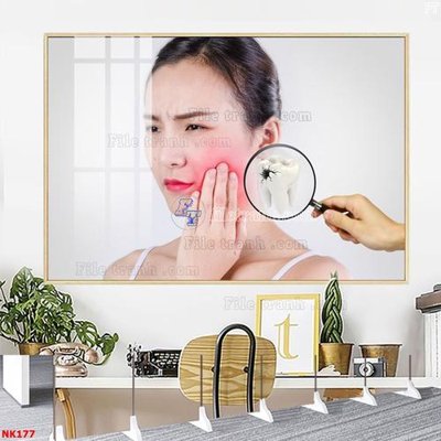 Ảnh gốc File gốc tranh in nha khoa NK177 (siêu chi tiết) để in ấn
