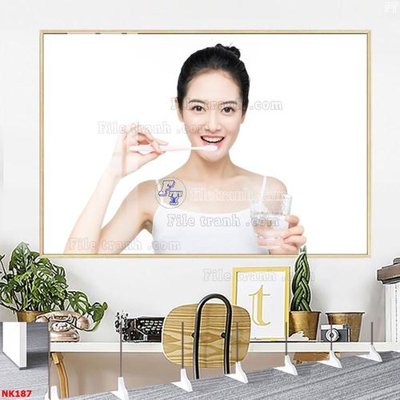 File gốc File gốc tranh in nha khoa NK187 (in lụa) họa tiết 3D