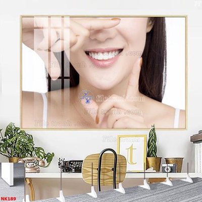 File gốc File gốc tranh in nha khoa NK189 (in mica) trang trí