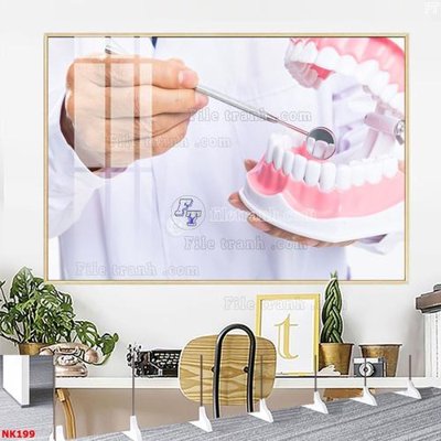 File tranh quảng cáo File gốc tranh in nha khoa NK199 (file gốc) chuyên nghiệp