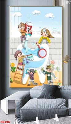 Tải file File gốc tranh in nha khoa NK296 (gốc) làm file tranh quảng cáo