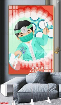 Mua file gốc File gốc tranh in nha khoa NK306 (PSD) tại Filetranh.com