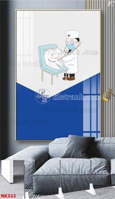 File gốc in ấn File gốc tranh in nha khoa NK322 chất lượng vượt trội