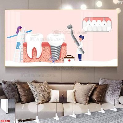 Mua file gốc File gốc tranh in nha khoa NK328 (chất lượng) tại Filetranh.com