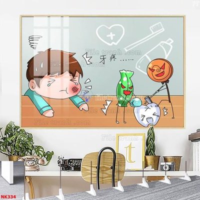 File tranh gốc File gốc tranh in nha khoa NK334 (bản quyền) file PSD