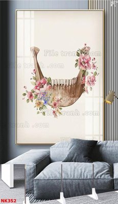 File PSD File gốc tranh in nha khoa NK352 (bản gốc) đã tách nền