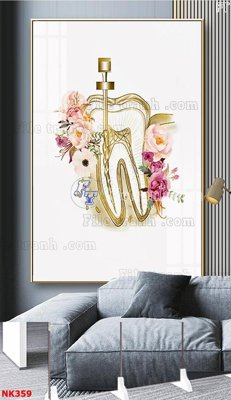 File tranh PSD File gốc tranh in nha khoa NK359 chất lượng cao