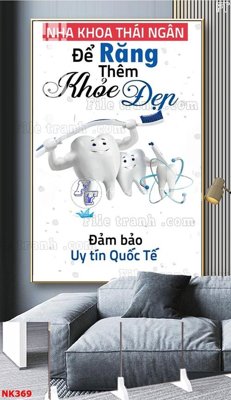 File ảnh File gốc tranh in nha khoa NK369 (gốc) in standee