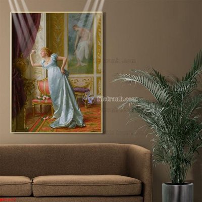 File gốc Tranh phục hưng nhân vật châu âu NT1077 (trang trí) phòng làm việc