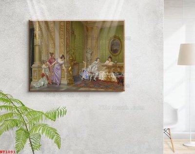 File gốc Tranh phục hưng nhân vật châu âu NT1091 (cho in ấn) độc quyền