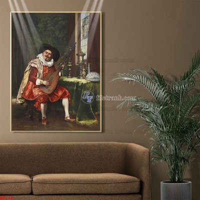 Ảnh gốc Tranh phục hưng nhân vật châu âu NT238 (độ nét cao) in mica