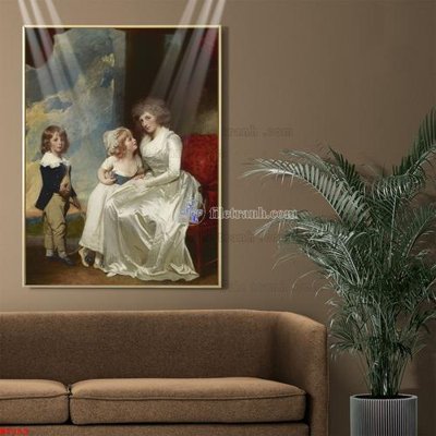 Download file gốc Tranh phục hưng nhân vật châu âu NT259 (in lụa) cao cấp