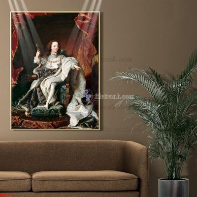 Download file gốc Tranh phục hưng nhân vật châu âu NT271 (in lụa) hoa lá