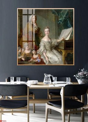 File gốc in mica Tranh phục hưng nhân vật châu âu NT321 chất lượng