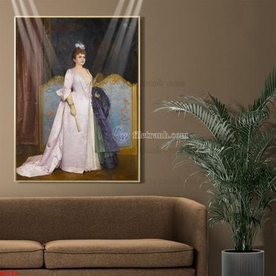 File gốc Tranh phục hưng nhân vật châu âu NT384 (in lụa) tranh phong thủy