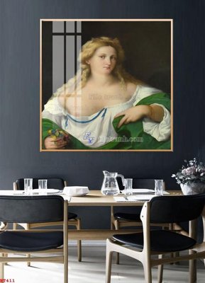 File tranh Tranh phục hưng nhân vật châu âu NT411 (bản gốc) in lụa 3D