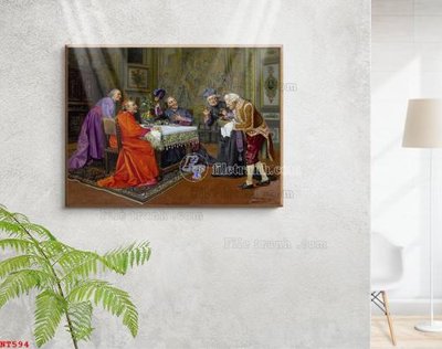 File gốc in ấn Tranh phục hưng nhân vật châu âu NT594 (sẵn sàng tải về)