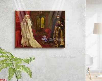 File ảnh Tranh phục hưng nhân vật châu âu NT601 (gốc) in backdrop sự kiện