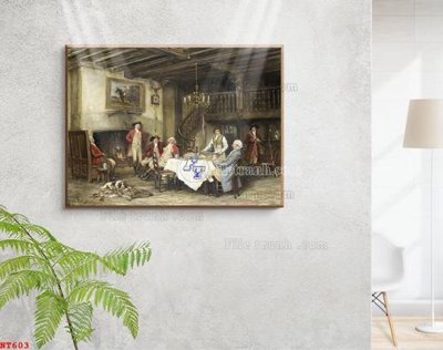 File ảnh Tranh phục hưng nhân vật châu âu NT603 (gốc) in biển hiệu