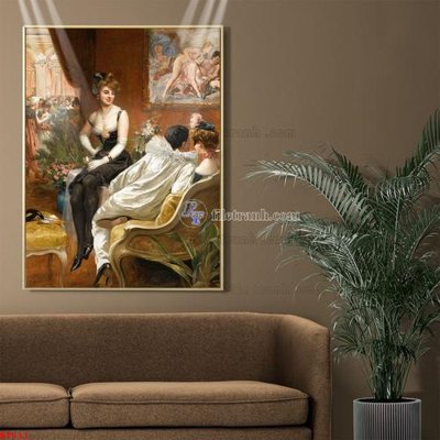 File gốc Tranh phục hưng nhân vật châu âu NT611 (in mica) trang trí