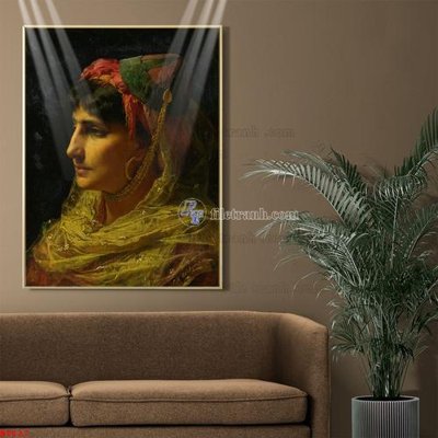 File tranh Tranh phục hưng nhân vật châu âu NT627 (bản gốc) in lụa 3D