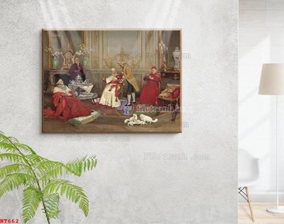 Mua file gốc Tranh phục hưng nhân vật châu âu NT662 (chất lượng) tại Filetranh.com