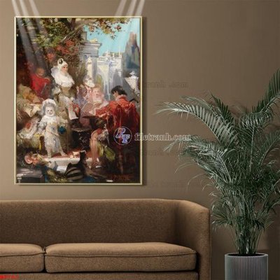 Tải file PSD Tranh phục hưng nhân vật châu âu NT707 (nguyên layer) để in