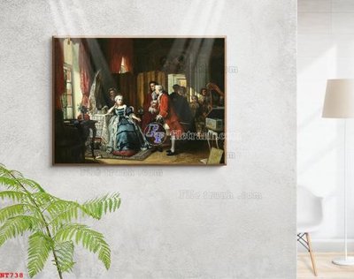 Hình ảnh file gốc Tranh phục hưng nhân vật châu âu NT738 cho in UV