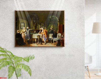 File PSD Tranh phục hưng nhân vật châu âu NT740 (gốc) nhiều lớp (multi-layer)