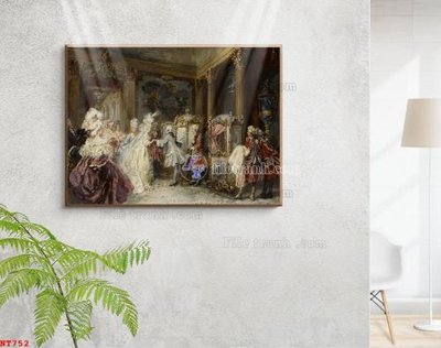 File tranh trang trí Tranh phục hưng nhân vật châu âu NT752 (file gốc)