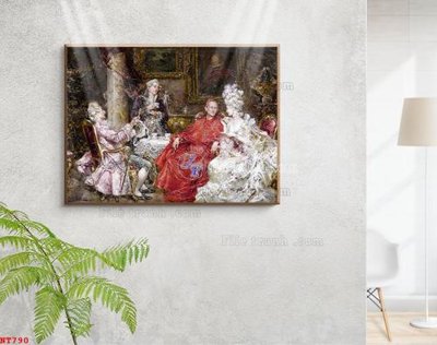 File in trần Tranh phục hưng nhân vật châu âu NT790 (file gốc) xuyên sáng