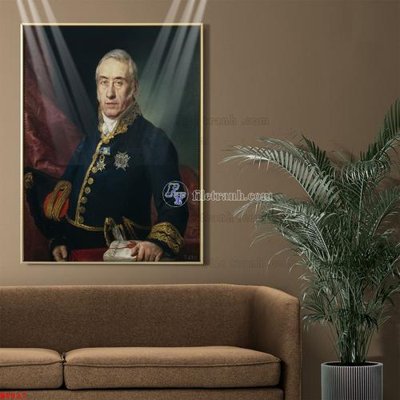 File in mica Tranh phục hưng nhân vật châu âu NT827 (bản gốc) siêu trong