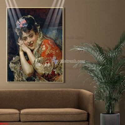 Download file Tranh phục hưng nhân vật châu âu NT848 (gốc) in mica ốp bếp