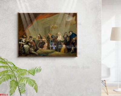 File ảnh Tranh phục hưng nhân vật châu âu NT923 (gốc) cho trang trí nhà hàng