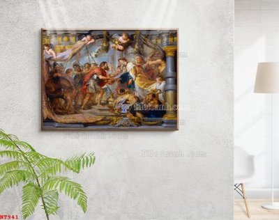 File PSD Tranh phục hưng nhân vật châu âu NT941 (nguyên gốc) chất lượng cao