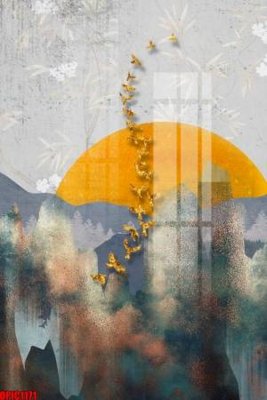 Download file file tranh bộ decor in treo tường tráng gương OPIC1171 (gốc) in mica cao cấp