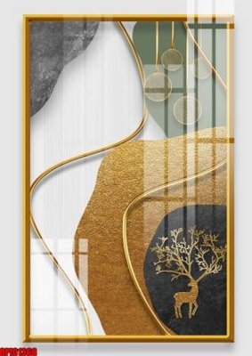 File in trần file tranh bộ decor in treo tường tráng gương OPIC1368 (file gốc) phong thủy