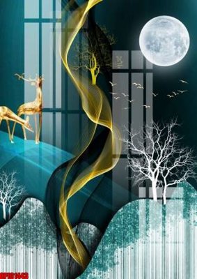 Tải file file tranh bộ decor in treo tường tráng gương OPIC1443 (ảnh gốc) độ phân giải 300dpi