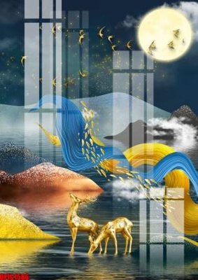 File tranh file tranh bộ decor in treo tường tráng gương OPIC1586 (ảnh gốc) cho in ấn kỹ thuật số