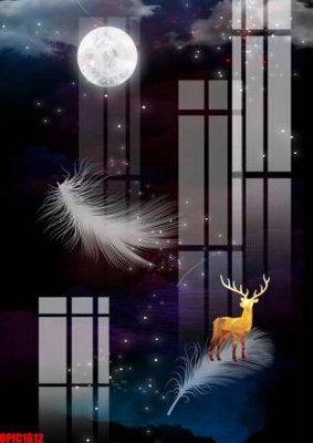 Tải file PSD file tranh bộ decor in treo tường tráng gương OPIC1612 (nguyên layer) để in