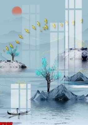 Tải về file gốc file tranh bộ decor in treo tường tráng gương OPIC1667 (dùng cho in quảng cáo)