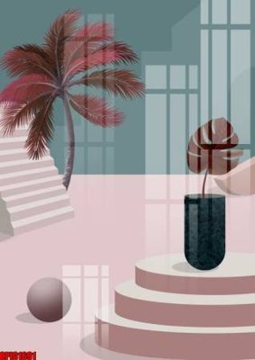 File tranh file tranh bộ decor in treo tường tráng gương OPIC1691 (ảnh gốc) in trần xuyên sáng