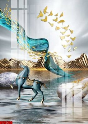 File gốc file tranh bộ decor in treo tường tráng gương OPIC1708 (chủ đề hiện đại) trang trí